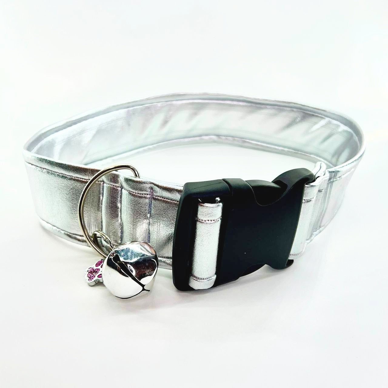 Shiny Silver Fursuit Collar