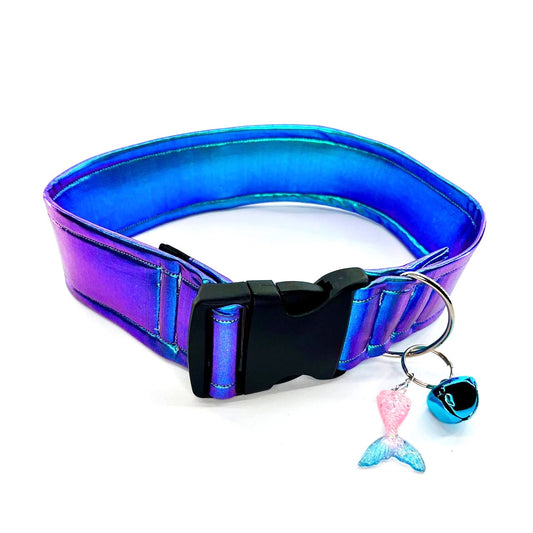 Blue/Purple Holographic Fursuit Collar