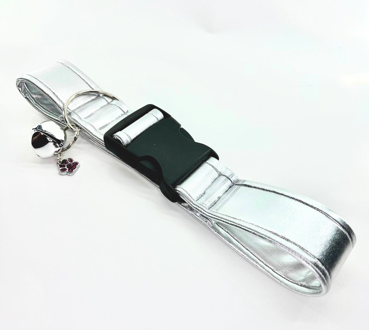 Shiny Silver Fursuit Collar