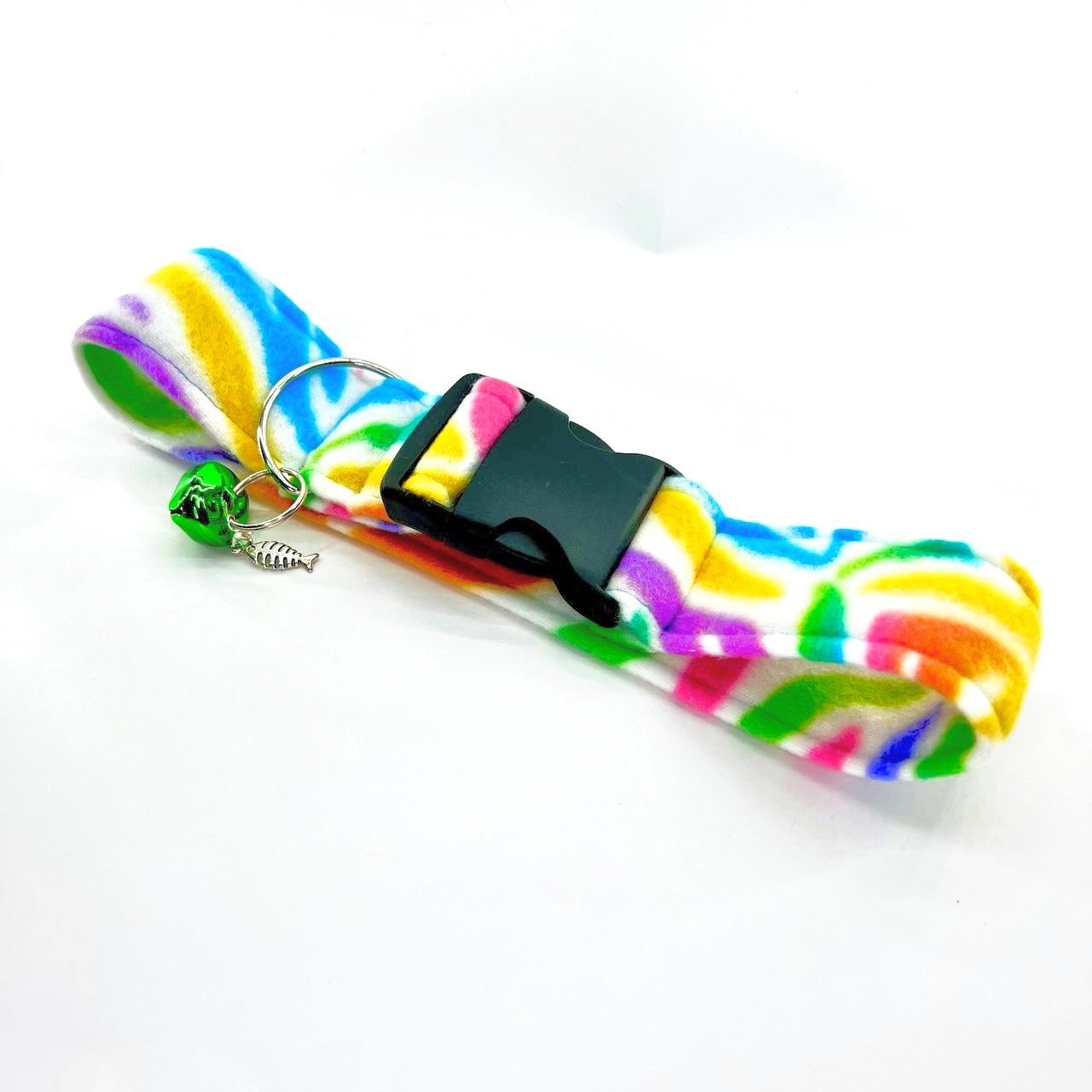 Rainbow Zebra Fursuit Collar