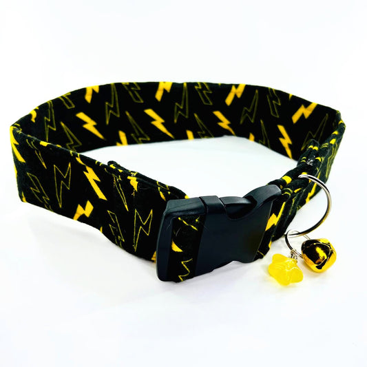 Black Lightning Bolt Fursuit Collar