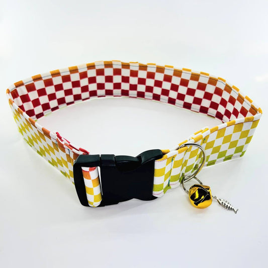 White Checkered Fursuit Collar