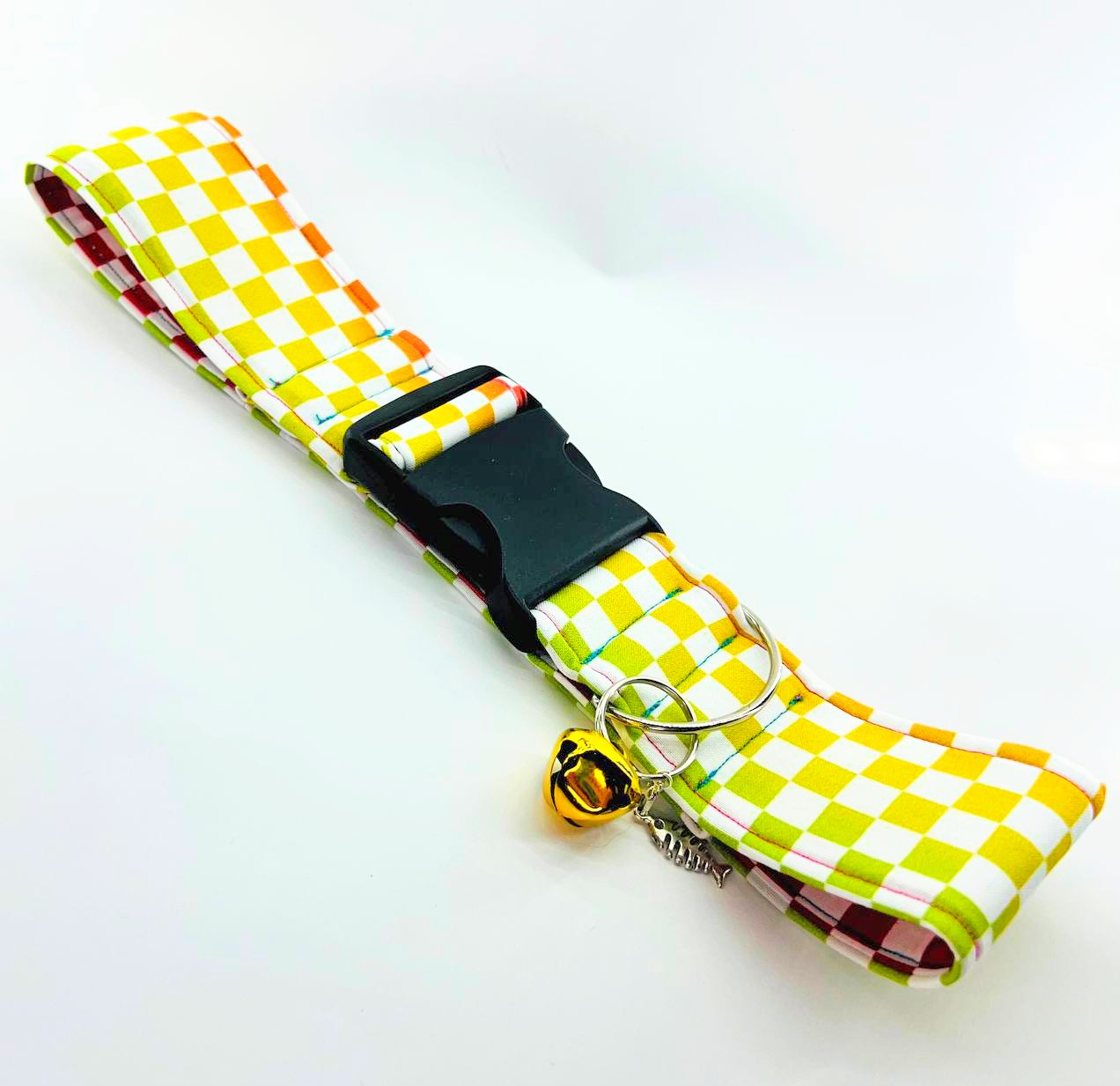 White Checkered Fursuit Collar