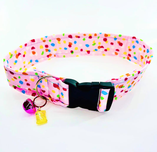 Pink Confetti Fursuit Collar