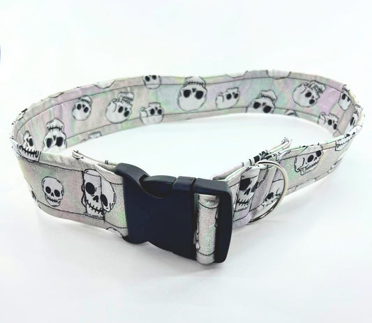 Holographic Skulls Fursuit Collar