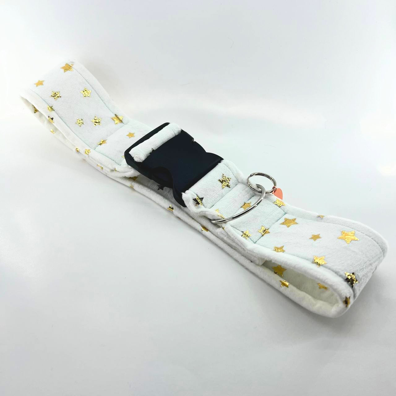 White Holographic Stars Fursuit Collar